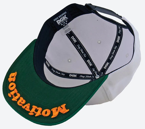 DGK - Haters Snapback Hat | White Green Orange - Image 2