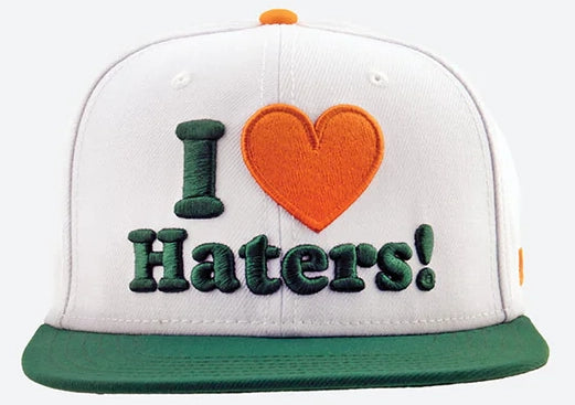 DGK - Haters Snapback Hat | White Green Orange - Image 4