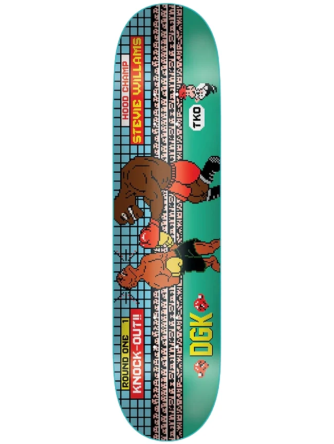 DGK - Stevie Williams '8-Bit TKO' 8" Deck
