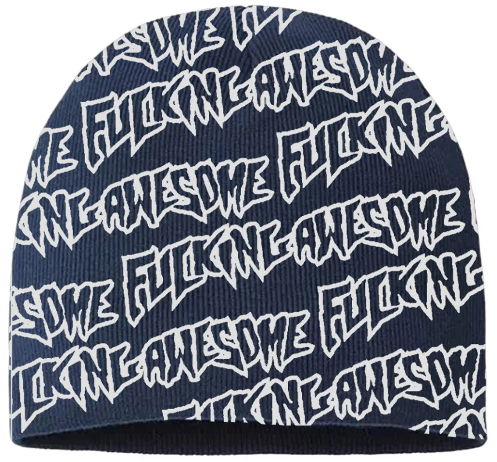 FA - Stamp Repeat Skully Beanie | Navy