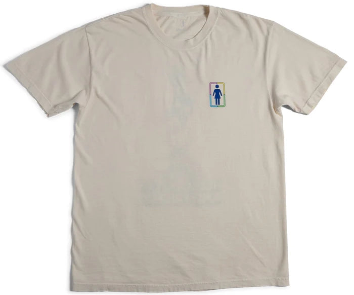 Girl x Hello Kitty - Rainbow Stacked Tee | Cream - Image 2