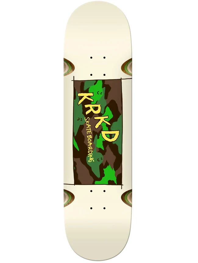 Krooked - Kamo 8.5" Deck | White