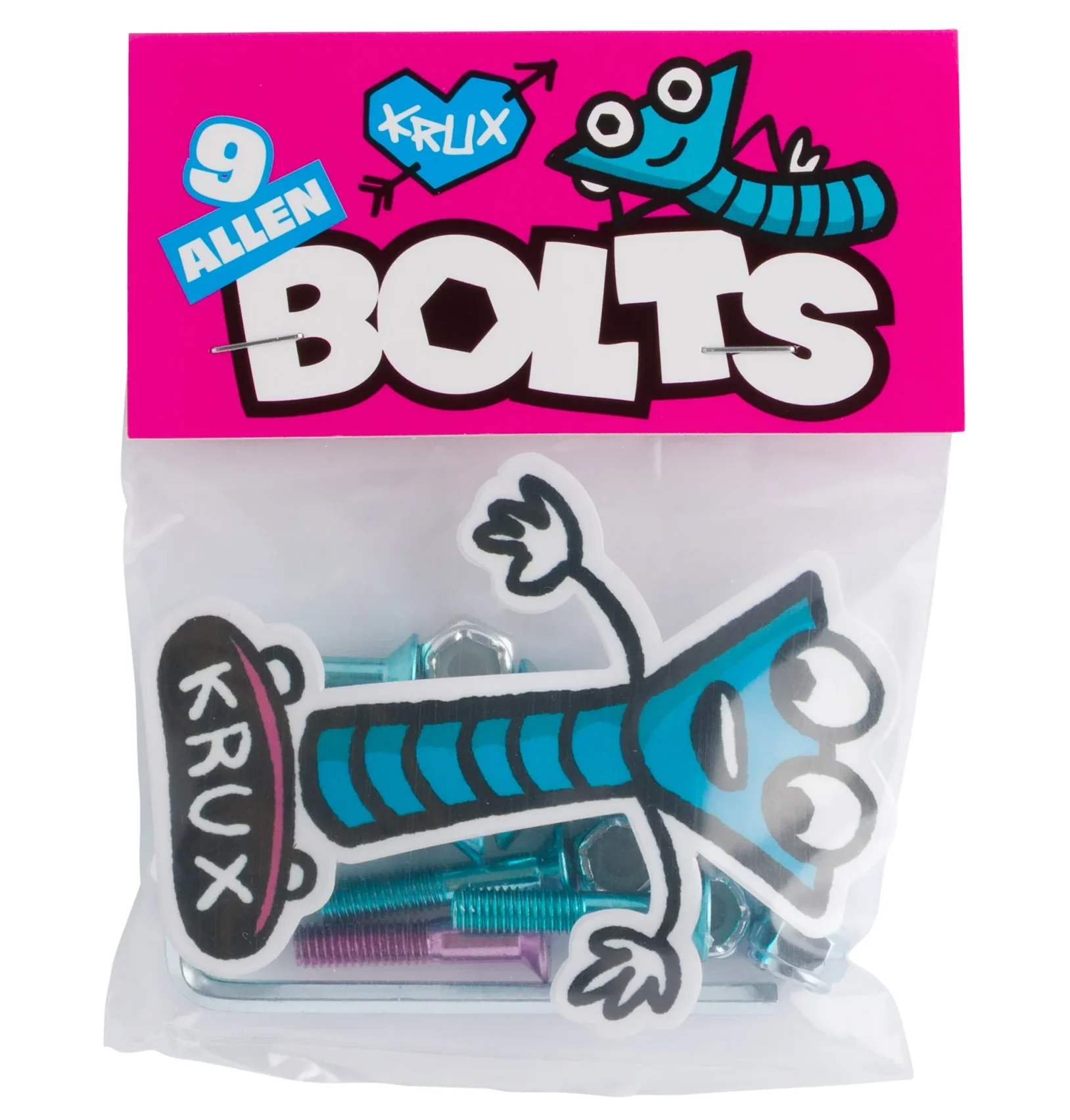 Krux - 1" Allen Pink & Blue Hardware