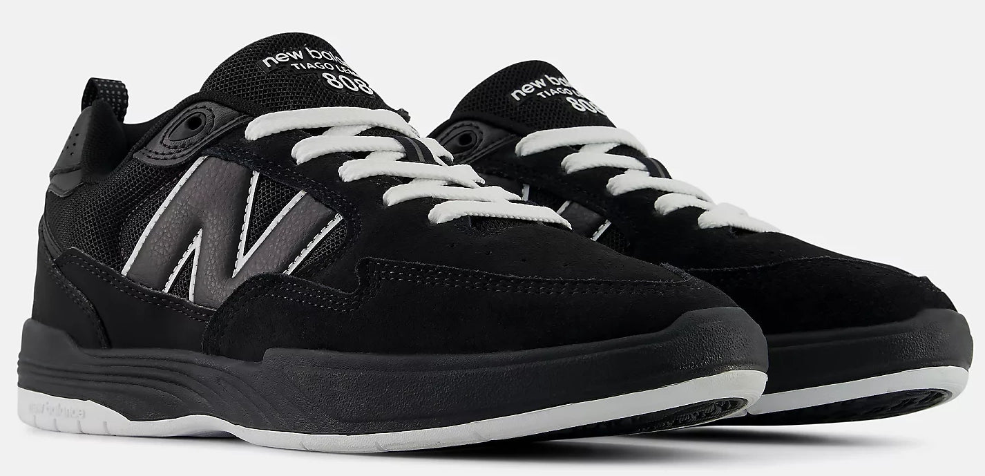 New Balance - Numeric Tiago Lemos 808L Shoes | Black Black - Image 3