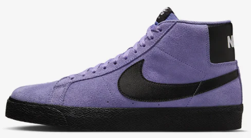 Nike SB - Blazer Mid Shoes | Dusty Purple Black - Image 2