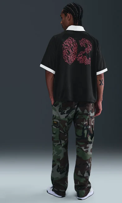 Nike SB - Dri-Fit Jacquard Skate Jersey | Black Red - Image 4