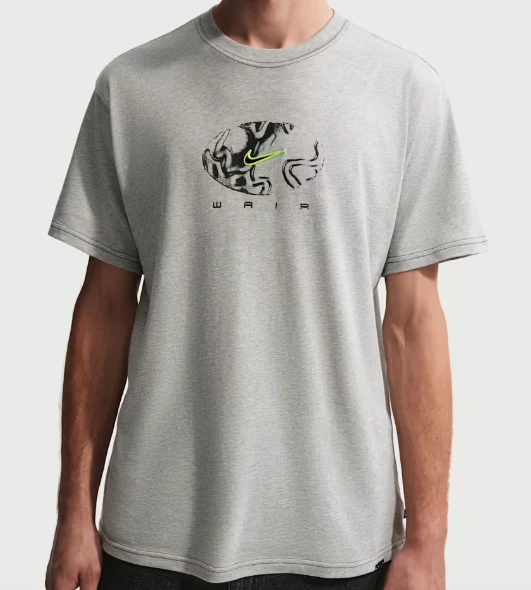 Nike SB - Ishod Skate Tee | Heather Grey - Image 2