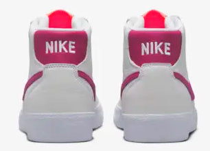 Nike SB - Women's Bruin Hi Premium ISO Shoes | White Sweet Beet - Image 5