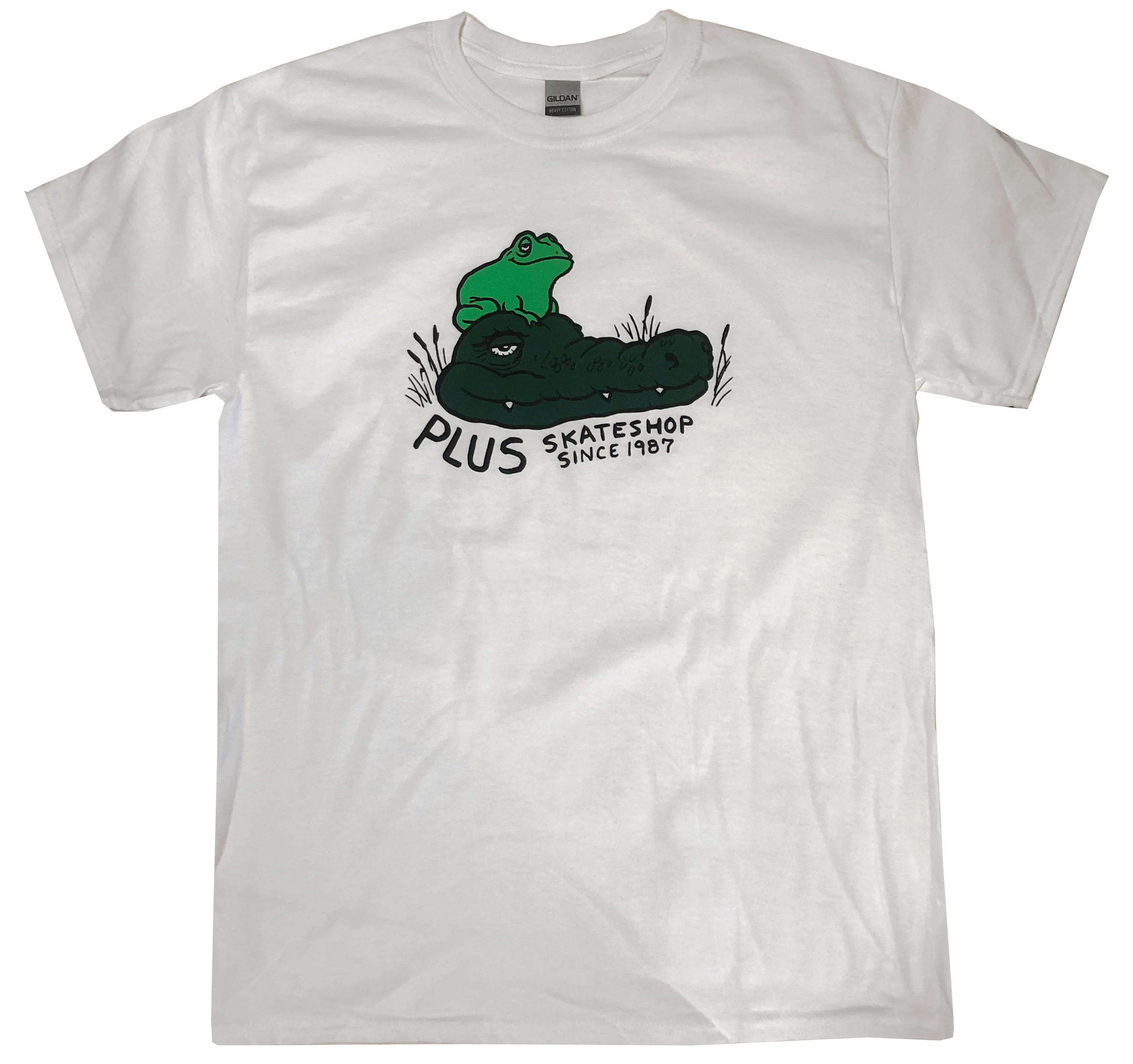 Plus x SSD - Todd Francis Sketchy Skate Shop Tee | White