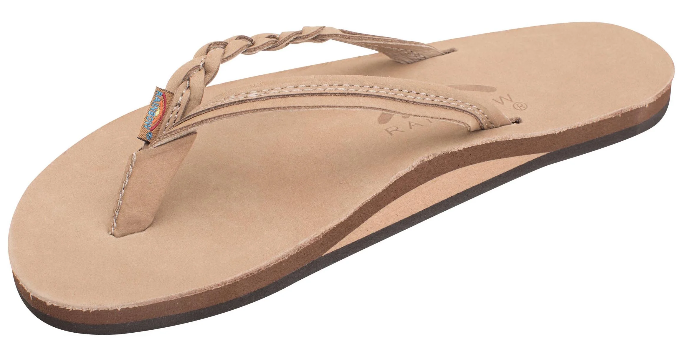 Rainbow - Women's Braidy Single Layer Leather Sandals | Sierra - Image 2