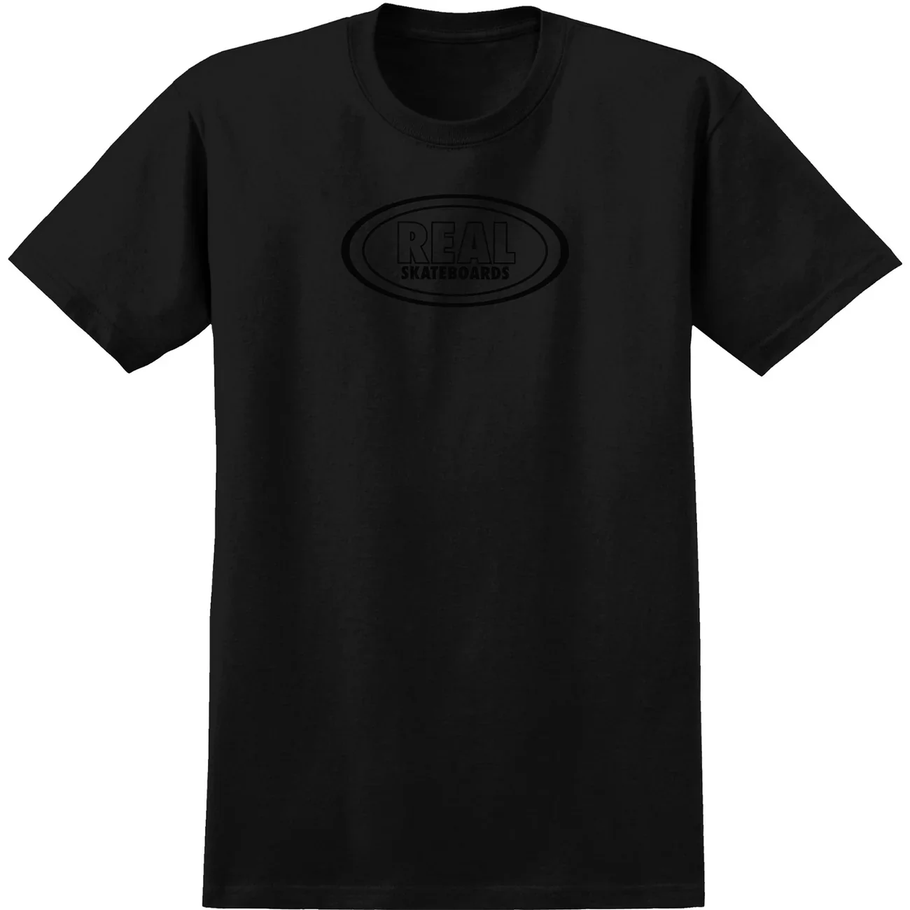 Real - Oval Tonal Tee | Black