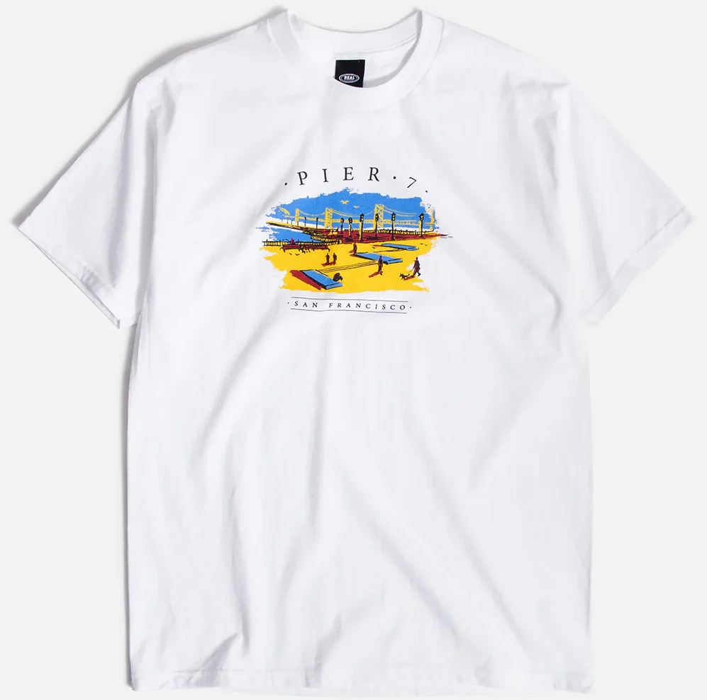 Real - Pier 7 Tee | White