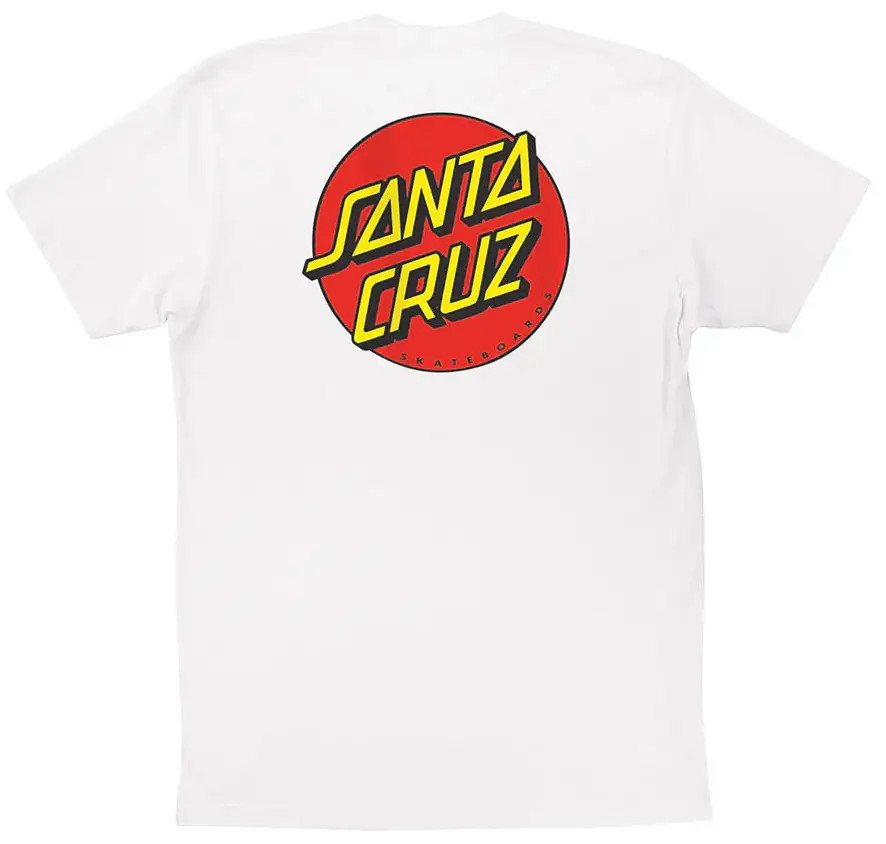 Santa Cruz - Classic Dot Chest Logo Tee | White - Image 2
