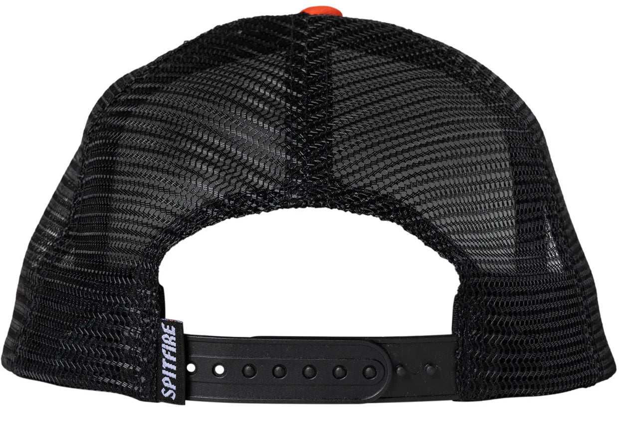 Spitfire - Old E Drop Snapback Hat | Black Red - Image 2