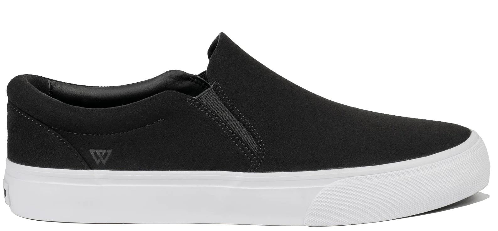 War Saw - Stranger Slip-On Shoes | Black White (Synthetic)