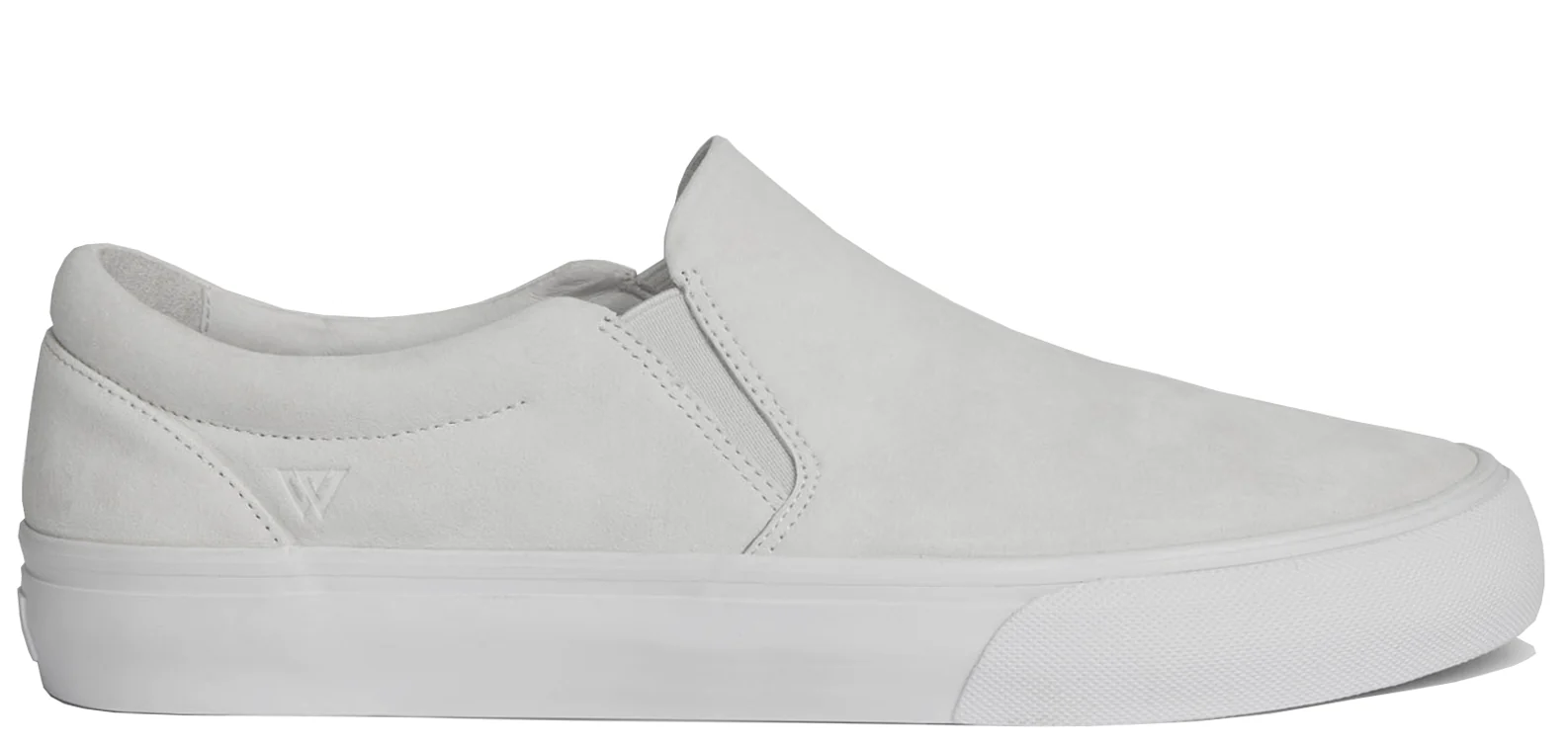 War Saw - Stranger Slip-On Shoes | White White (Suede)