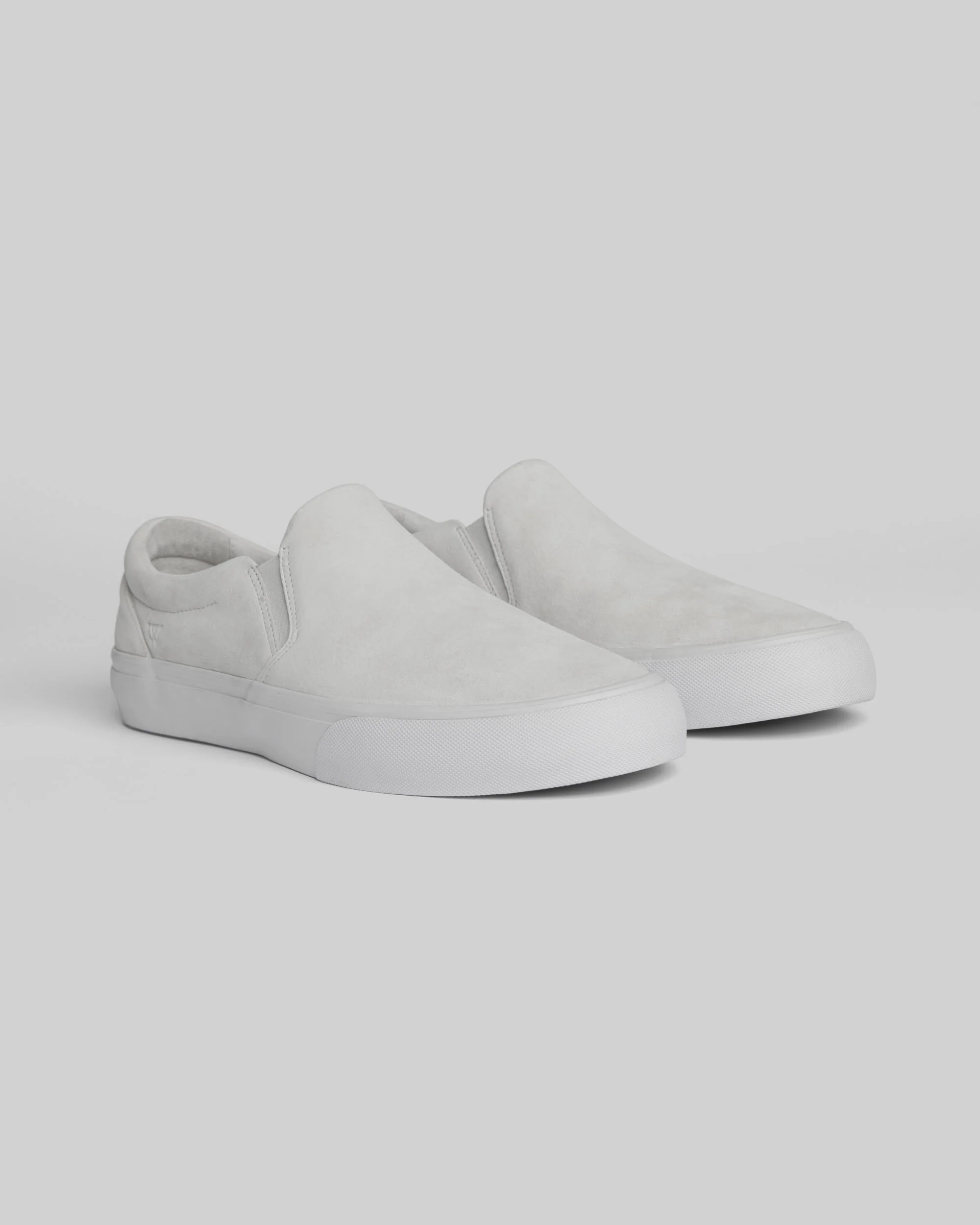 War Saw - Stranger Slip-On Shoes | White White (Suede) - Image 3