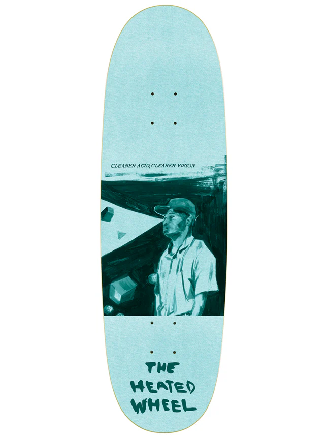 The Heated Wheel - Cleaner Acid 9.6" Deck (90's Egg Shape)