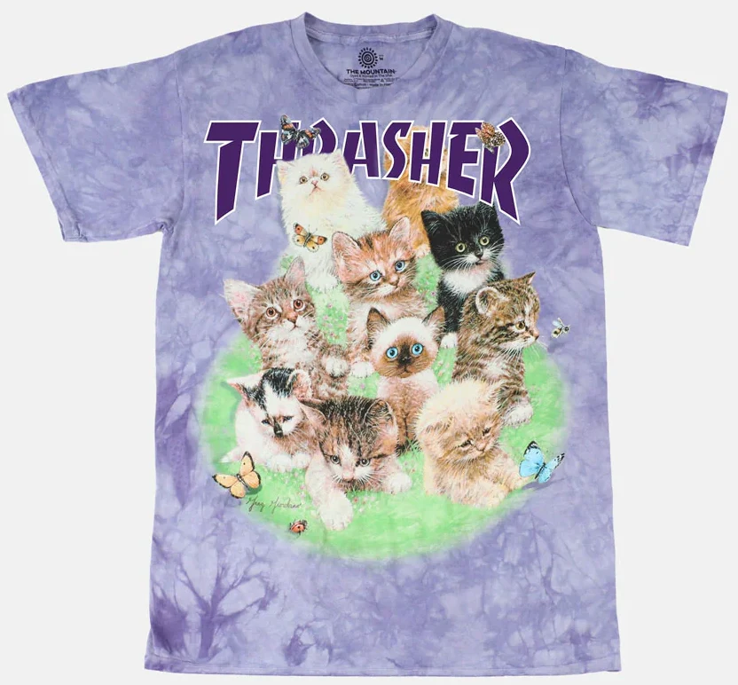 Thrasher x The Mountain - Kittens tee | Purple
