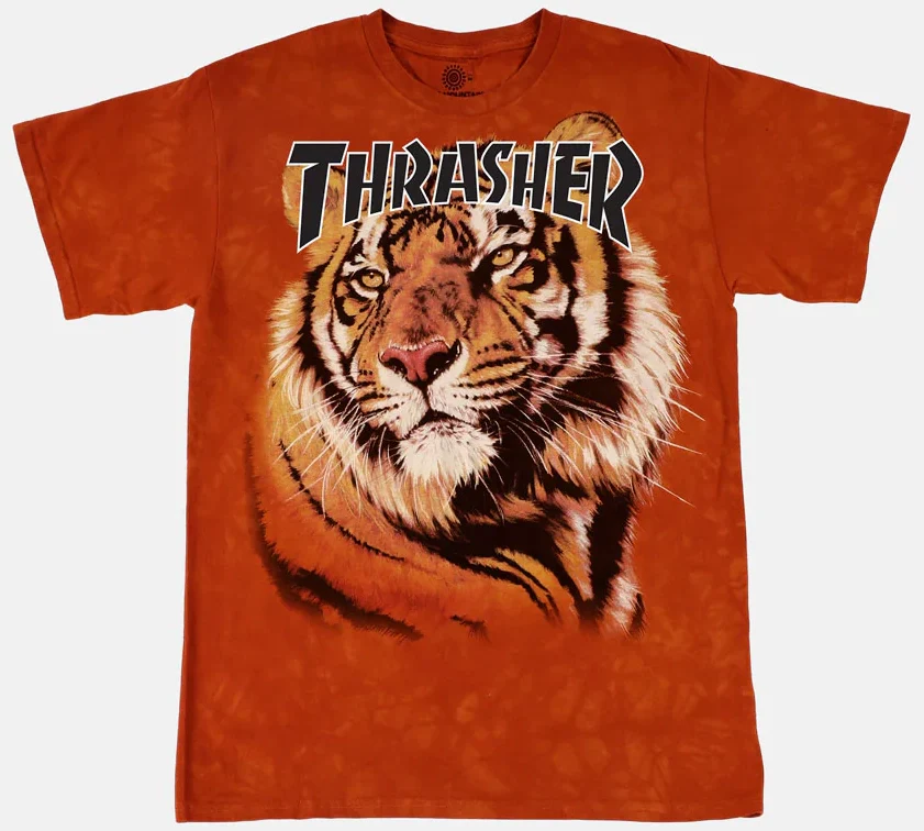 Thrasher x The Mountain - Tiger tee | Orange