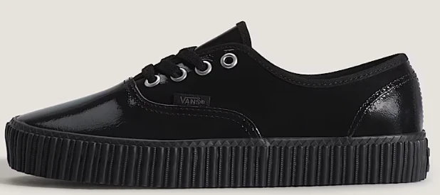 Vans - Authentic Creeper Shoes | Black Black (Patent Leather)