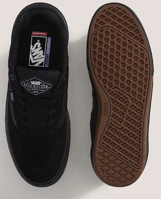 Vans - Kyle Walker Wafflecup Shoes | Blackout - Image 4