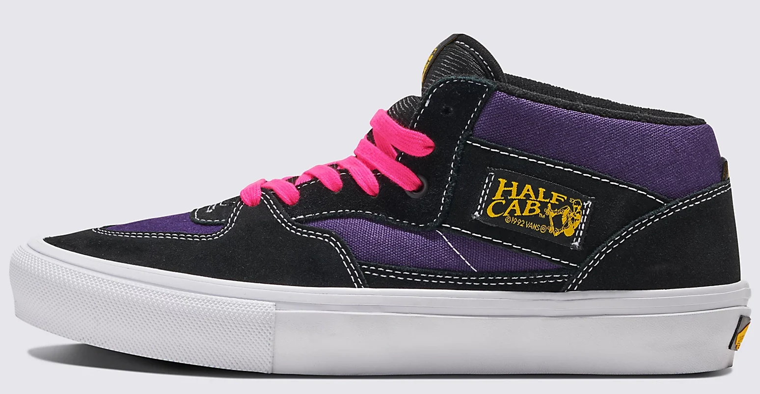 Vans - Skate Half Cab Shoes | Black Purple - Image 2