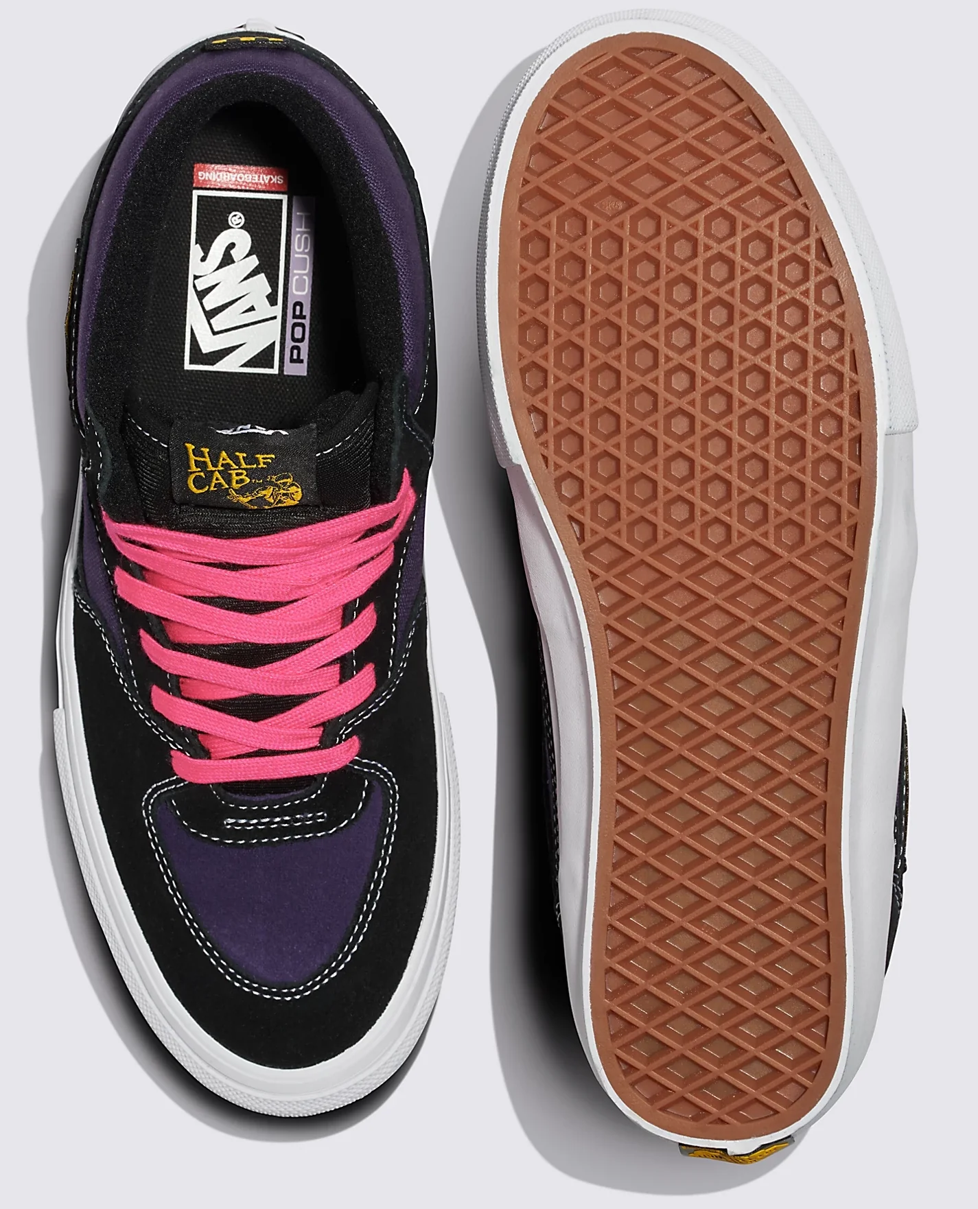 Vans - Skate Half Cab Shoes | Black Purple - Image 4