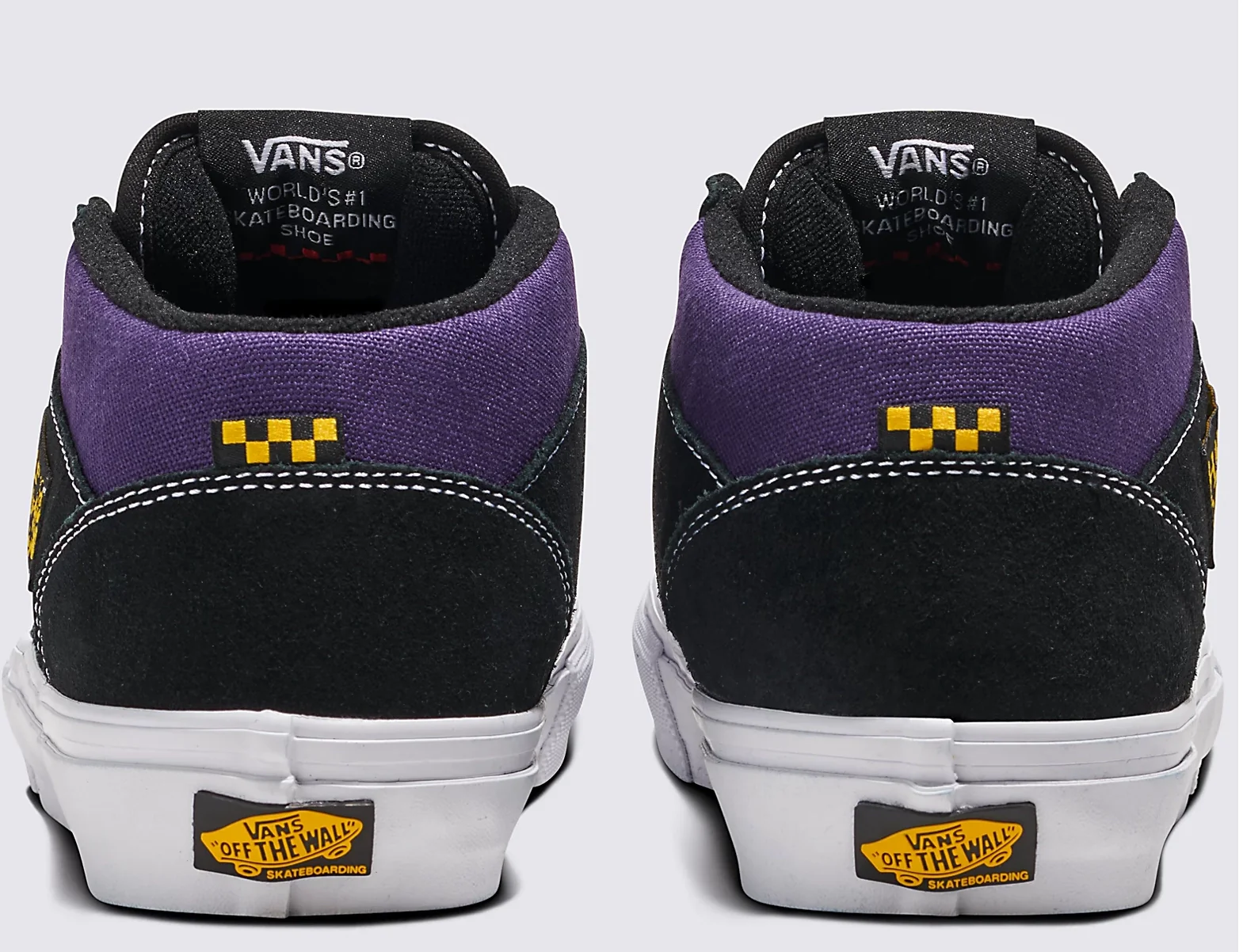 Vans - Skate Half Cab Shoes | Black Purple - Image 5