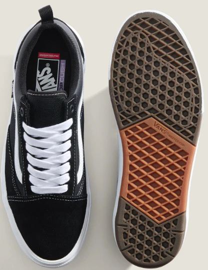 Vans - Skate Old Skool Wafflecup Shoes | Black White - Image 4