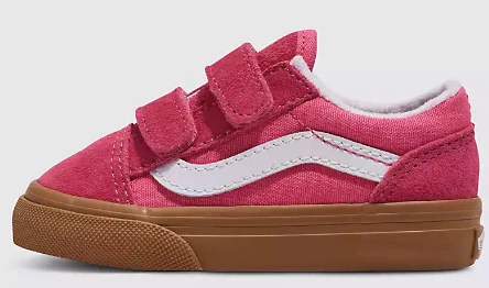 Vans - Toddler Old Skool V Shoes | Pink Gum