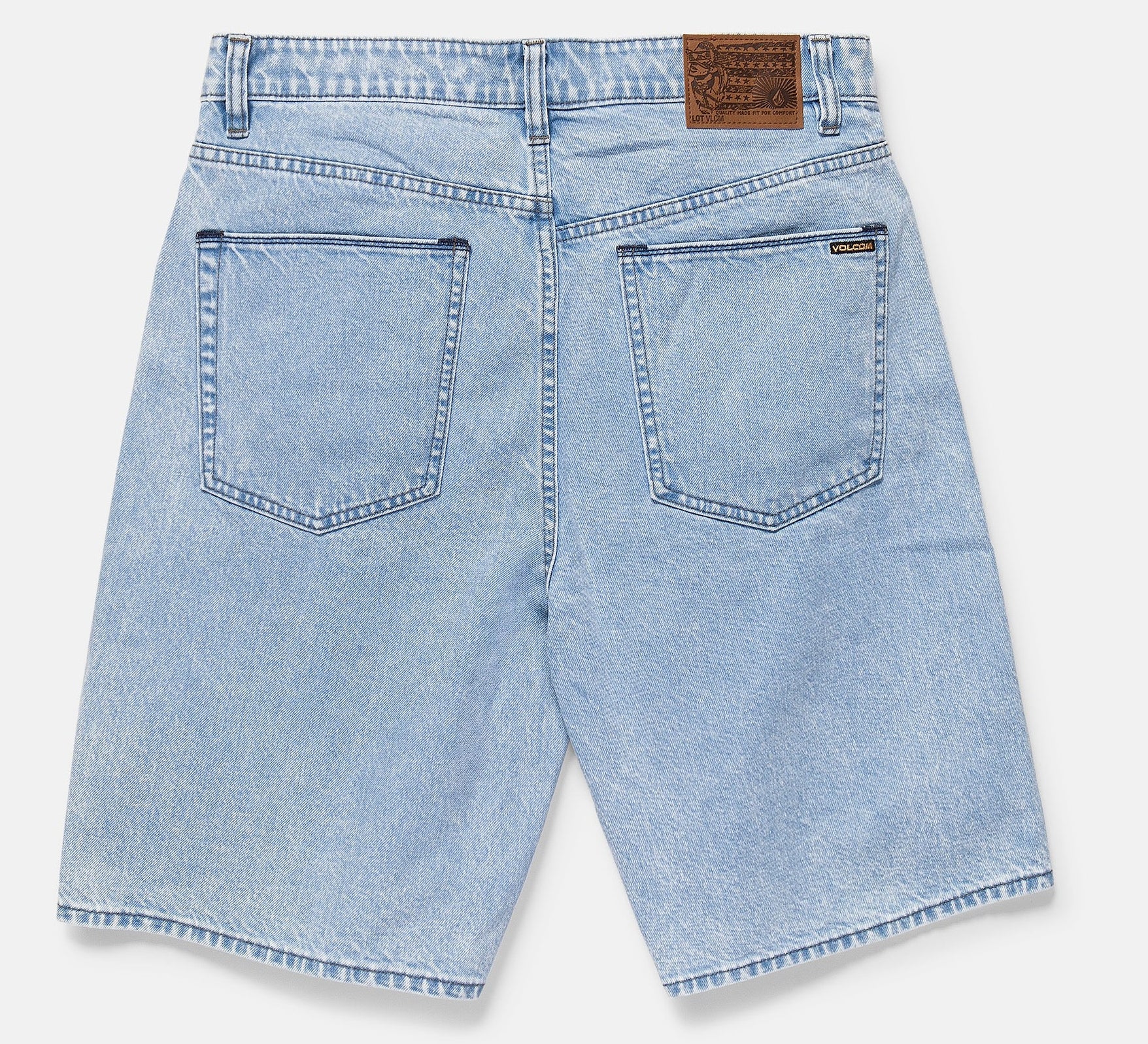Volcom - Billow Loose Fit Denim Shorts | Pale Aqua - Image 2