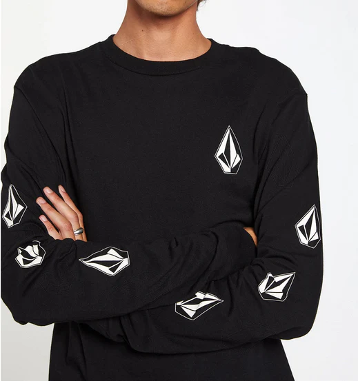 Volcom - Deadly Stones L/S Tee | Black - Image 3